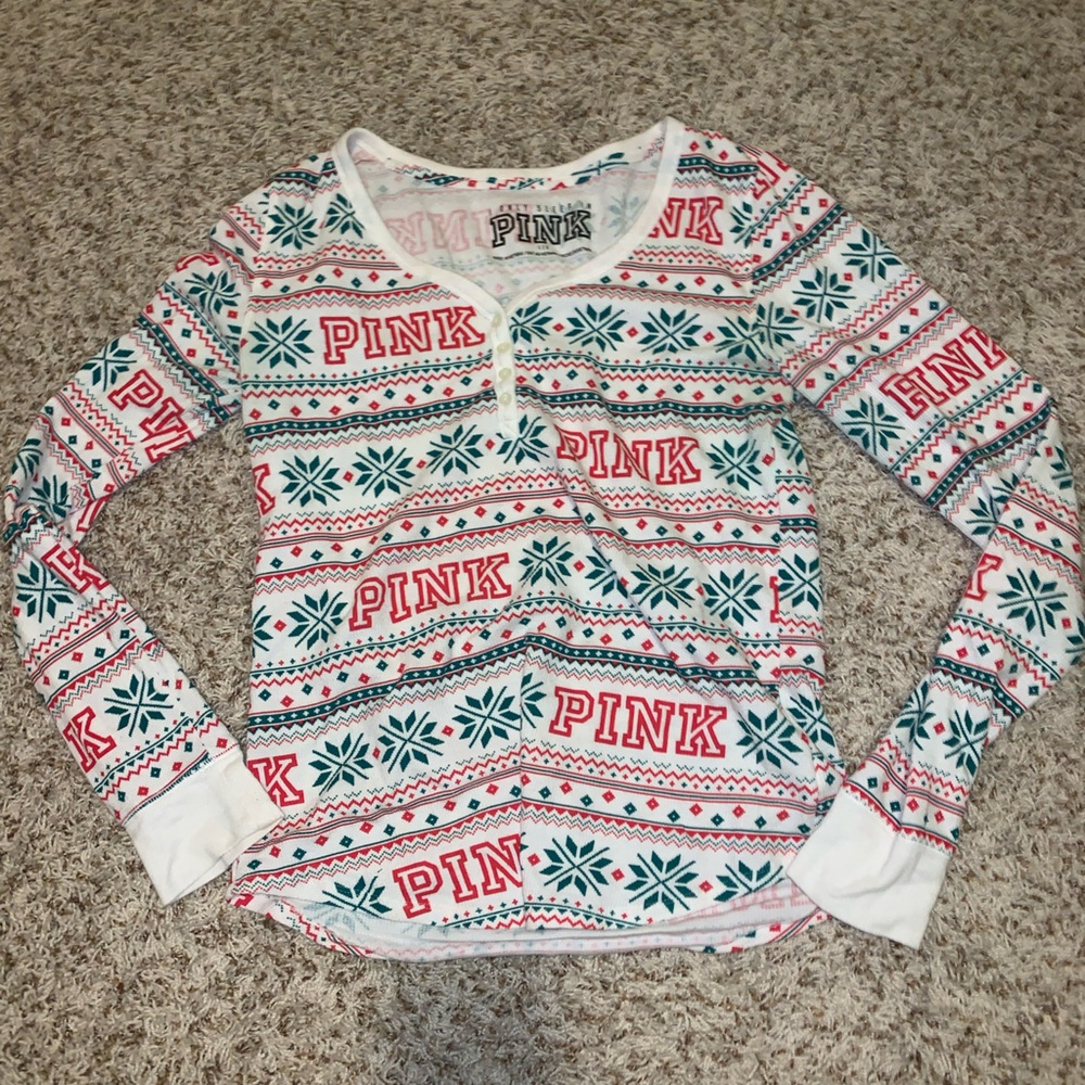 PINK Christmas Longsleeved Shirt